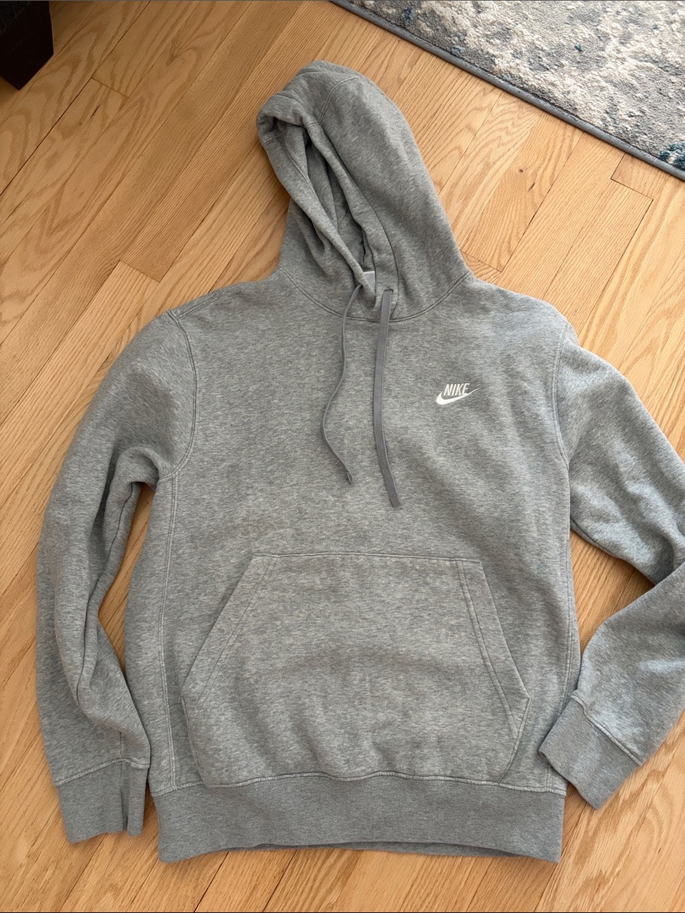 Nike Heather Gray Pullover Hoodie Sweatshirt